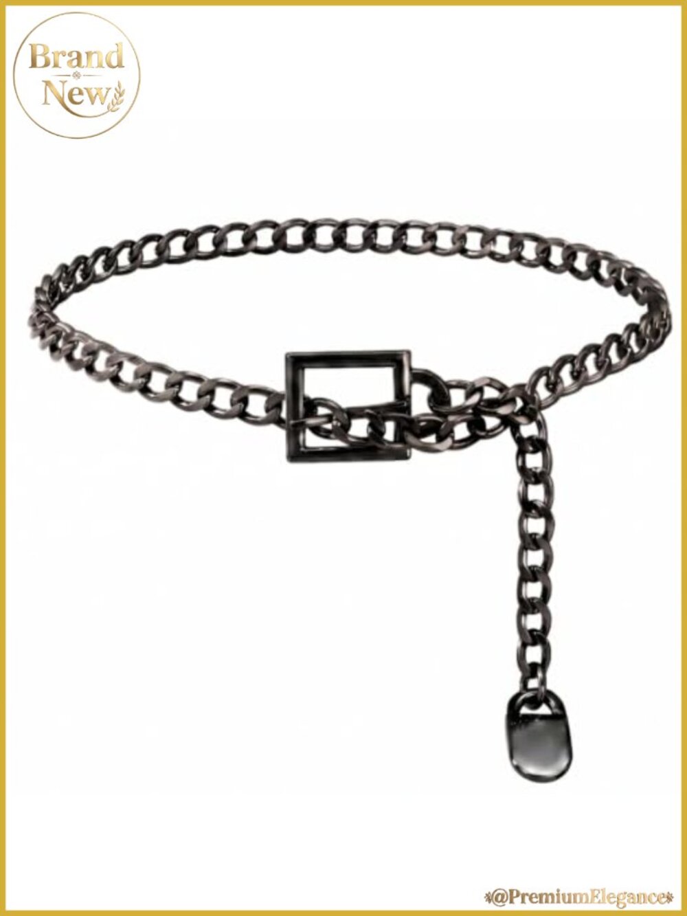 Western Concho Chain Belt Adjustable Metal Waist Chain Cowgirl Belt